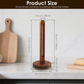 Wooden Paper Towel Holder with Non-Slip Base for Kitchen Countertop