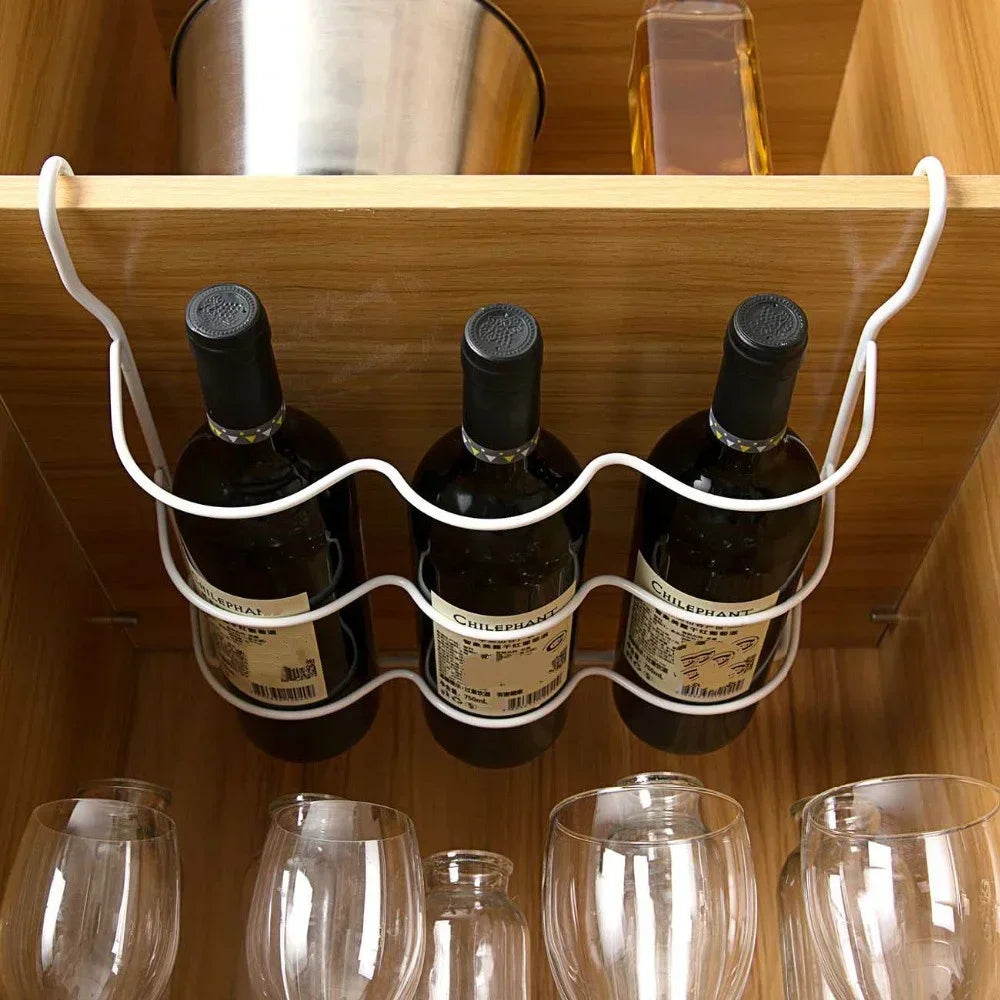 Rolling Fridge Bottle and Can Organizer Rack, Under-Shelf Beverage Holder for Refrigerator