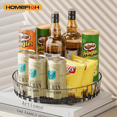 360° Rotating Spice Organizer Turntable for Countertop, Cabinet and Bathroom
