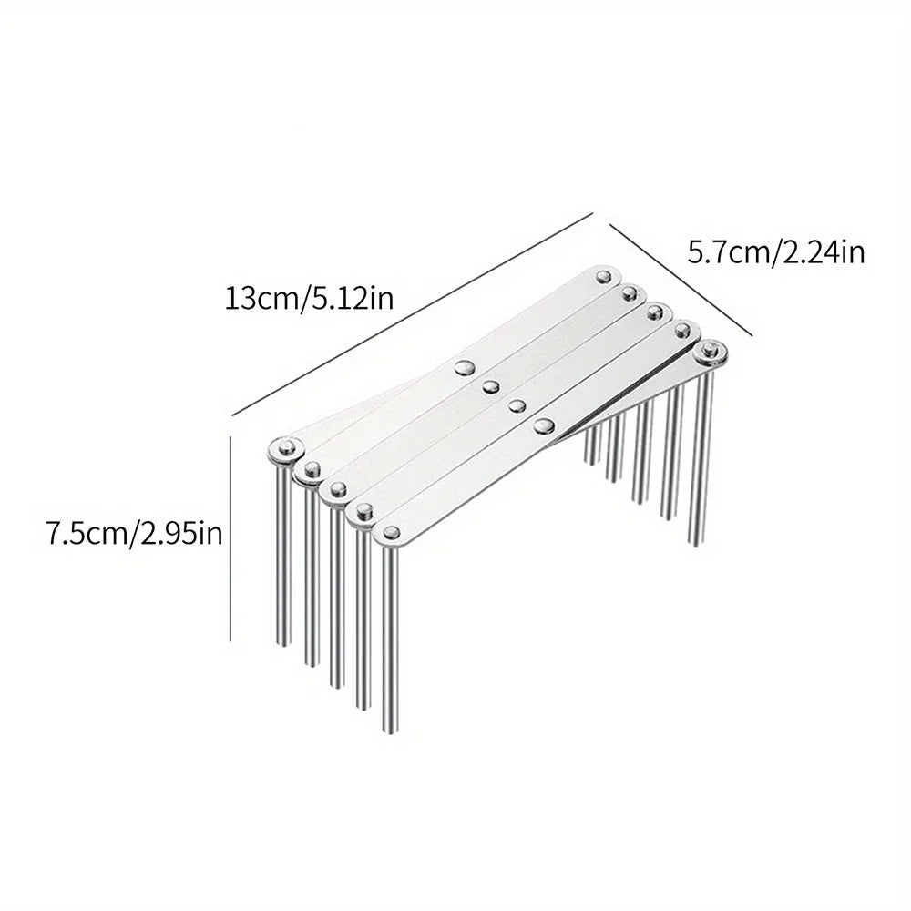 Expandable Pot Lid Organizer Rack, Stainless Steel Lid and Plate Holder for Kitchen Cabinets