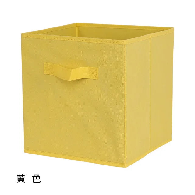 Collapsible Fabric Storage Cube Bin, 10 x 10 x 9 in Foldable Closet and Shelf Organizer