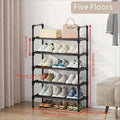 Stackable Metal Shoe Rack, 4 or 5 Tier Freestanding Shoe Organizer for Closet, Entryway and Bedroom