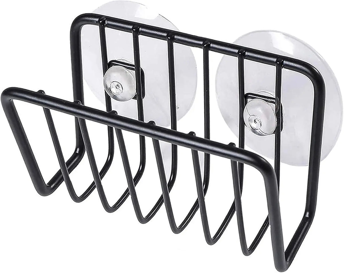 Stainless Steel Sink Sponge Holder with Suction Cups, Kitchen Sink Caddy