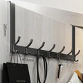Over-the-Door Hook Rack, 6 or 7 Hooks for Coats, Towels and Bags