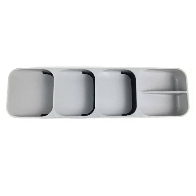 In-Drawer Cutlery and Spice Organizer Tray for Kitchen Drawers