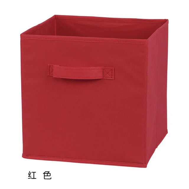 Collapsible Fabric Storage Cube Bin, 10 x 10 x 9 in Foldable Closet and Shelf Organizer