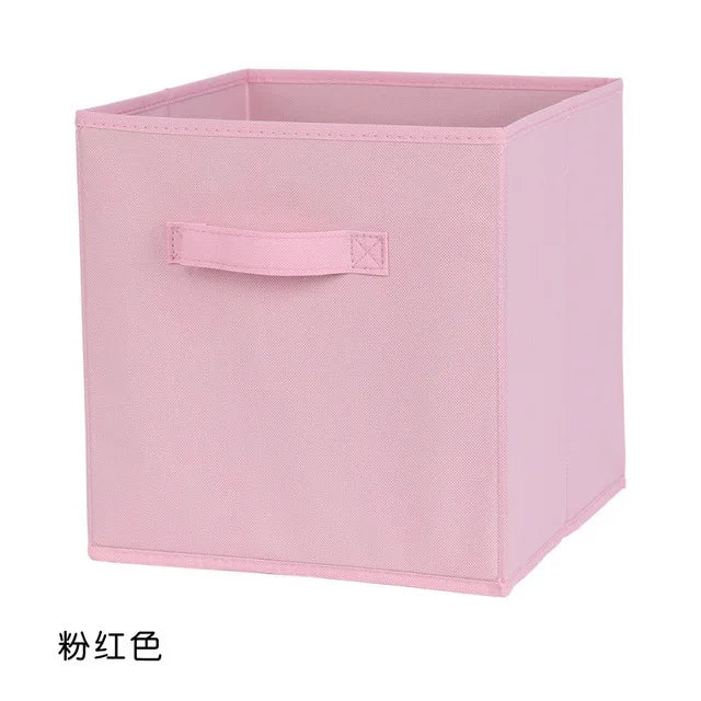 Collapsible Fabric Storage Cube Bin, 10 x 10 x 9 in Foldable Closet and Shelf Organizer