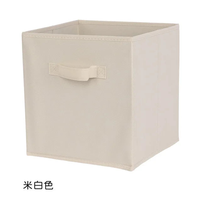 Collapsible Fabric Storage Cube Bin, 10 x 10 x 9 in Foldable Closet and Shelf Organizer