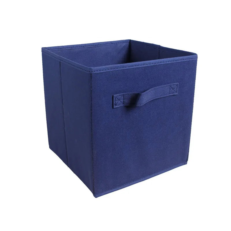 Collapsible Fabric Storage Cube Bin, 10 x 10 x 9 in Foldable Closet and Shelf Organizer