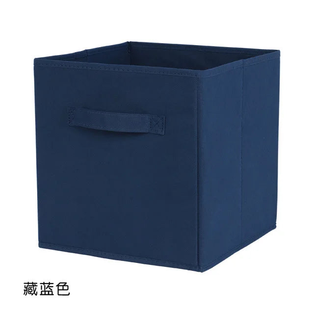 Collapsible Fabric Storage Cube Bin, 10 x 10 x 9 in Foldable Closet and Shelf Organizer