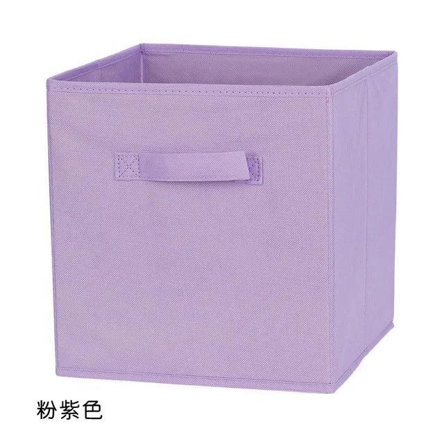 Collapsible Fabric Storage Cube Bin, 10 x 10 x 9 in Foldable Closet and Shelf Organizer