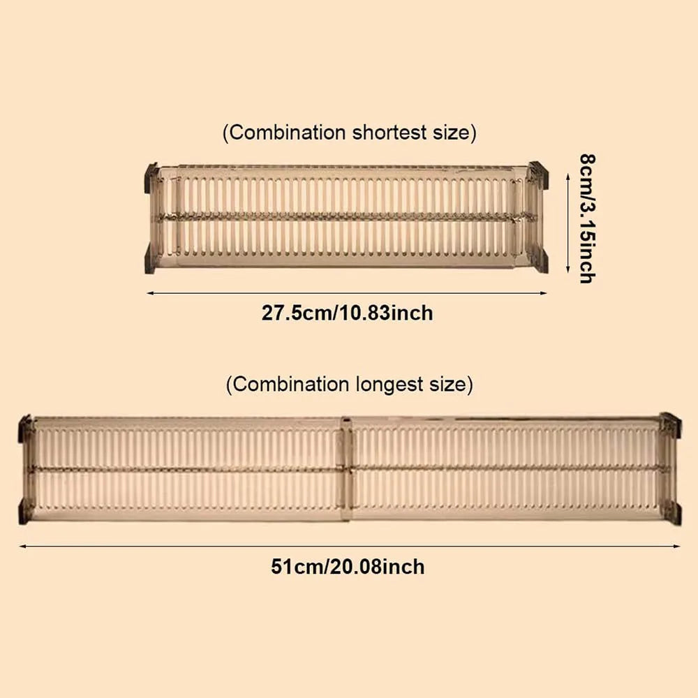 Expandable Drawer Dividers, Adjustable 10.8-20 in Drawer Organizer Separators for Kitchen and Dresser