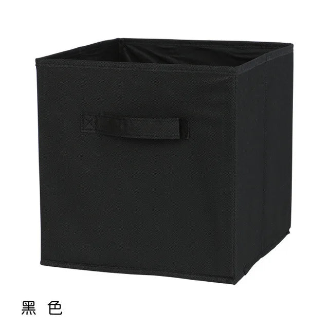 Collapsible Fabric Storage Cube Bin, 10 x 10 x 9 in Foldable Closet and Shelf Organizer